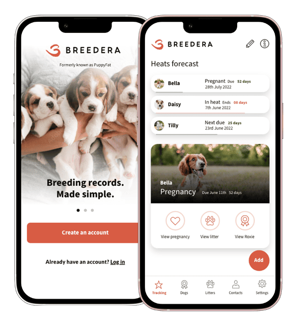 Dog Breeder App | Puppy Weight Chart | Breeder Records | Breedera