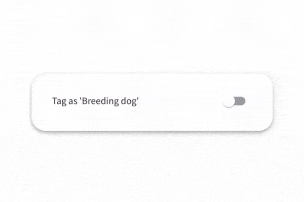Tag as Breeding Dog