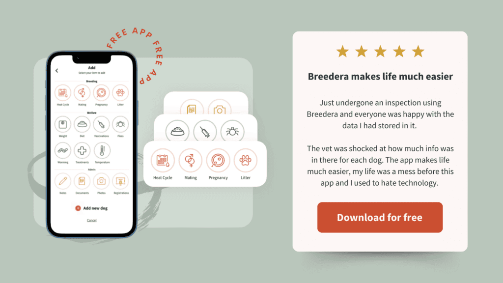 Breedera makes life so much easier. Just undergone an inspection using Breedera and everyone was happy with the data I had stored in it. The vet was shocked at how much info was in there for each dog. The app makes life much easier, my life was a mess before this app and I used to hate technology.