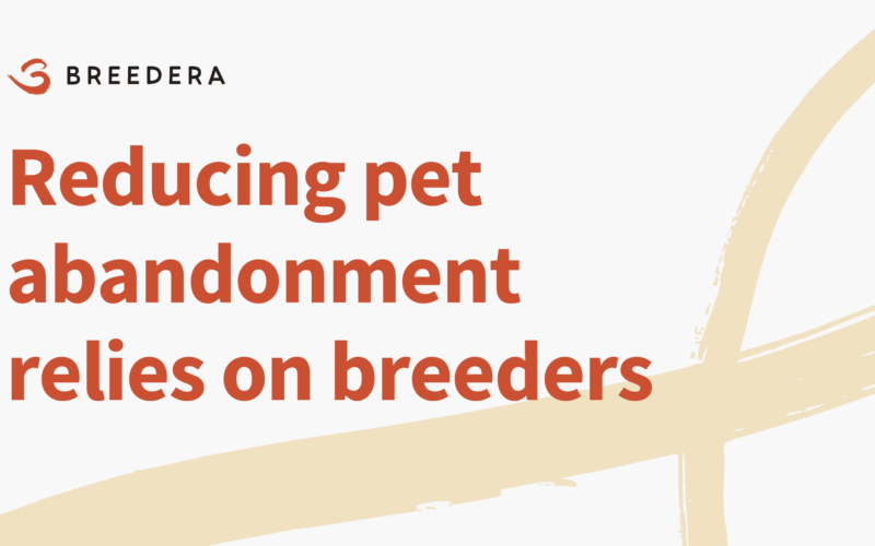 Reducing pet abandonment relies on responsible breeders
